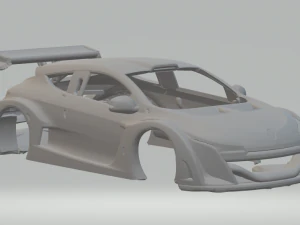 Renault megane race car 3D Print Model