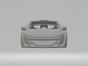 Renault megane race car 3D Print Model