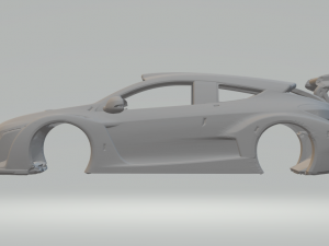 Renault megane race car 3D 프린트 모델