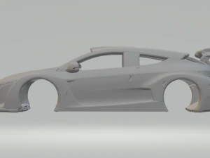 Renault megane race car 3D Print Model
