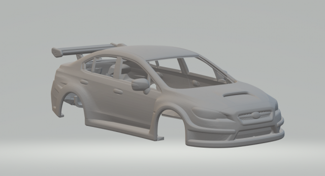 Subaru wrx fast and furious 3D Baskı Modeli .c4d .max .obj .3ds .fbx .stl .blend 