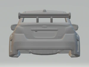 Subaru wrx fast and furious 3D Print Model