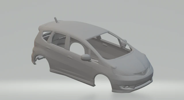 Honda fit 3D Print Model .c4d .max .obj .3ds .fbx .stl .blend 