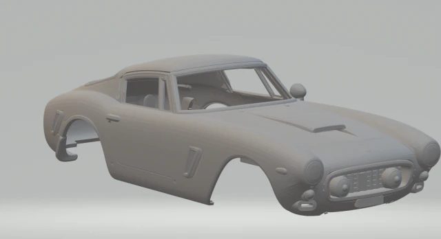 Ferrari 250 3D Print Model .c4d .max .obj .3ds .fbx .stl .blend 