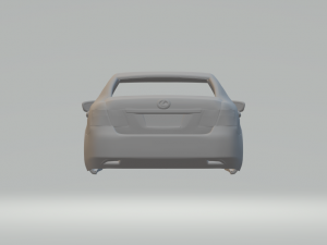 Lexus hybrid ls 3Dプリントモデル