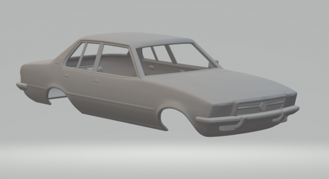 Opel Rekord sedan 1972 3D Print Model .c4d .max .obj .3ds .fbx .stl .blend 
