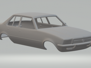 Opel Rekord sedan 1972 3Dプリントモデル