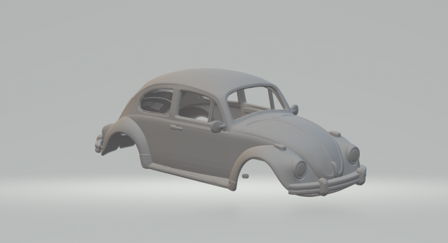 Volkswagen sedan fusca br 3D Принт Модель .c4d .max .obj .3ds .fbx .stl .blend 