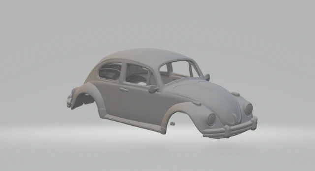 Volkswagen sedan fusca br 3D Print Model .c4d .max .obj .3ds .fbx .stl .blend 