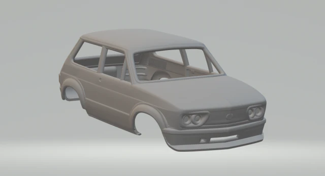 Volkswagen brasilia race car v2 3D Print Model .c4d .max .obj .3ds .fbx .stl .blend 