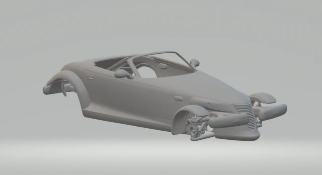 Plymouth prowler 3D Print Model .c4d .max .obj .3ds .fbx .stl .blend 