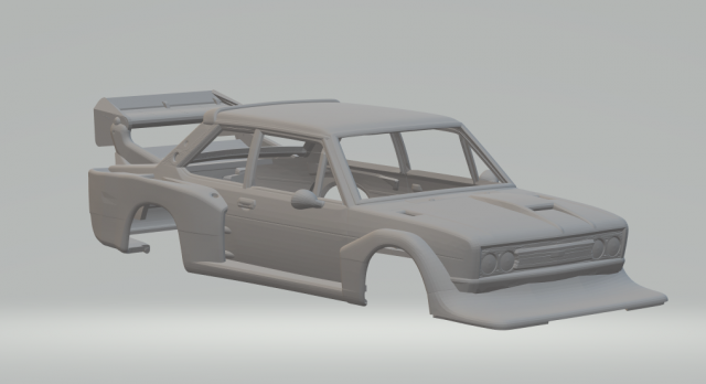Fiat 131 race car Modelo de impresión 3D .c4d .max .obj .3ds .fbx .stl .blend 