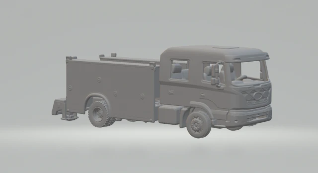 Hyundai pavise service truck 3D Print Model .c4d .max .obj .3ds .fbx .stl .blend