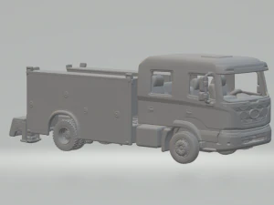 Hyundai pavimenta caminh&atilde;o de servi&ccedil;o Modelo de Impressão 3D