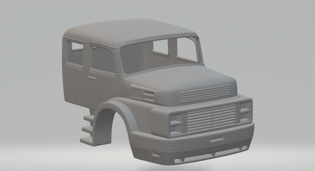 Cabin mercedes benz 1934 3D Print Model .c4d .max .obj .3ds .fbx .stl .blend 