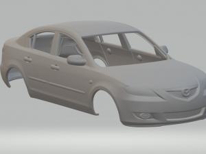 Mazda 3 sedan Modèles 3D en vedette