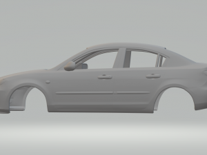 Mazda 3 sedan 3Dプリントモデル