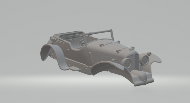 1931 Bentley 4 Litre Blower 3D Принт Модель .c4d .max .obj .3ds .fbx .stl .blend 
