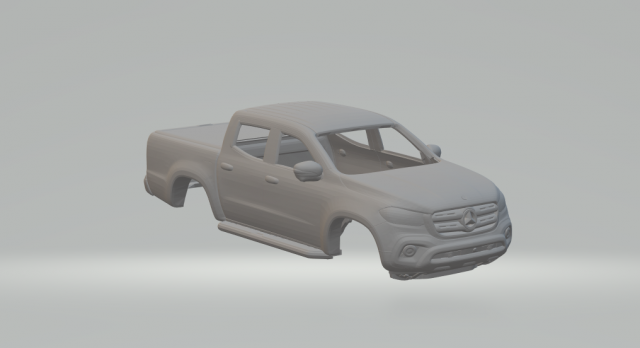 Mercedes benz class x Modello di stampa 3D .c4d .max .obj .3ds .fbx .stl .blend 