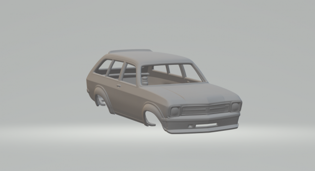Opel ascona voyage 3D 프린트 모델 .c4d .max .obj .3ds .fbx .stl .blend 