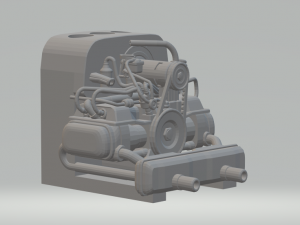 Engine vw pen holder 3D Print Model