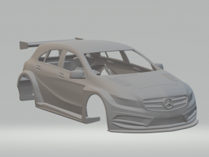 Mercedes benz class a race car 3D Print Model