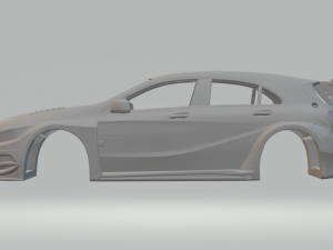 Mercedes benz class a race car 3D Print Model