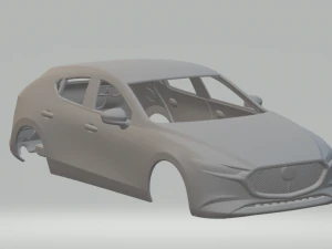 Mazda 3 hatchback 2020 3D printmodel