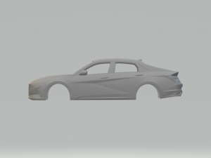 Hyundai elantra 3Dプリントモデル
