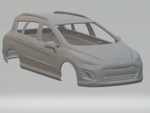प्यूज़ो 308 वैगन 3D प्रिंट मॉडल