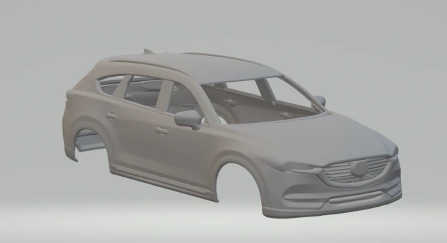 Mazda cx 8 3D Print Model .c4d .max .obj .3ds .fbx .stl .blend 