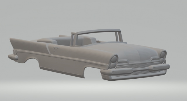 Lincoln premiere 57 3D-printmodel .c4d .max .obj .3ds .fbx .stl .blend 
