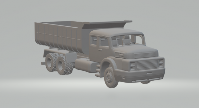 Mercedes benz 1934 dumper Modello di stampa 3D .c4d .max .obj .3ds .fbx .stl .blend 