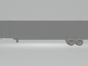 Trailer contanier 53ft 3D-printmodel
