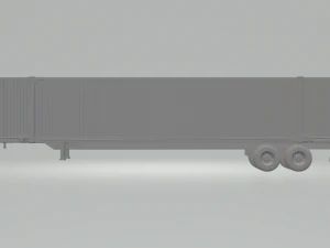 Trailer contanier 53ft 3D Print Model