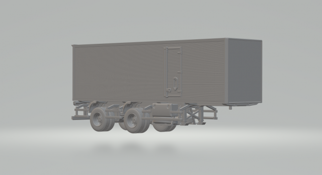 Trailer box brazil 3D Baskı Modeli .c4d .max .obj .3ds .fbx .stl .blend 