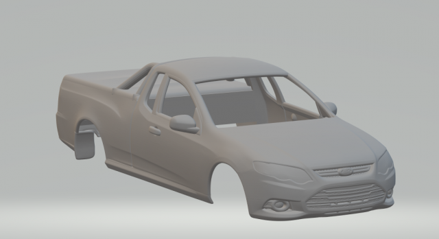 Falcon mk7 ute xr6 3D 打印模型 .c4d .max .obj .3ds .fbx .stl .blend 