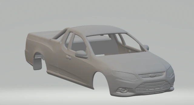 Falcon mk7 ute xr6 3D Print Model .c4d .max .obj .3ds .fbx .stl .blend 