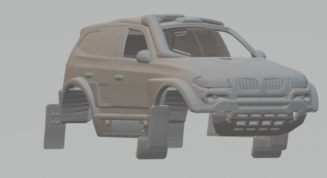 X3 rally 3D Print Model .c4d .max .obj .3ds .fbx .stl .blend 