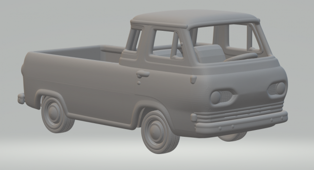 E-SERIES MK1 ECONOLINE PICKUP 3D Принт Модель .c4d .max .obj .3ds .fbx .stl .blend 