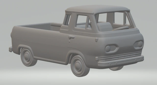E-SERIES MK1 ECONOLINE PICKUP 3D Print Model .c4d .max .obj .3ds .fbx .stl .blend 