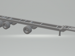 Trailer contanier 53ft 3D-printmodel
