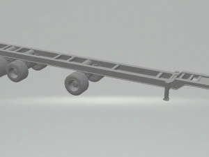 Aanhangwagencontainer 53 ft 3D printmodel