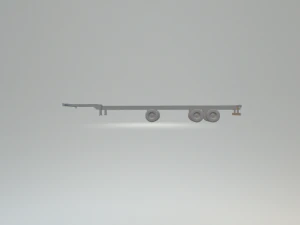 Trailer contanier 53ft 3D Print Model