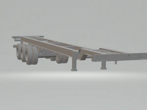 AANHANGWAGENCONTAINER 53 FT 3 ASSEN 3D printmodel