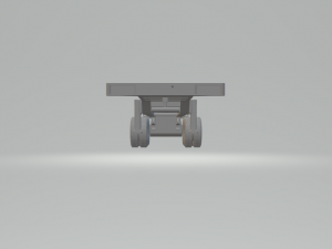 TRAILER CONTANIER 53FT 3AXLES 3D Print Model