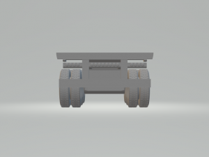 TRAILER CONTANIER 53FT 3AXLES 3D Print Model