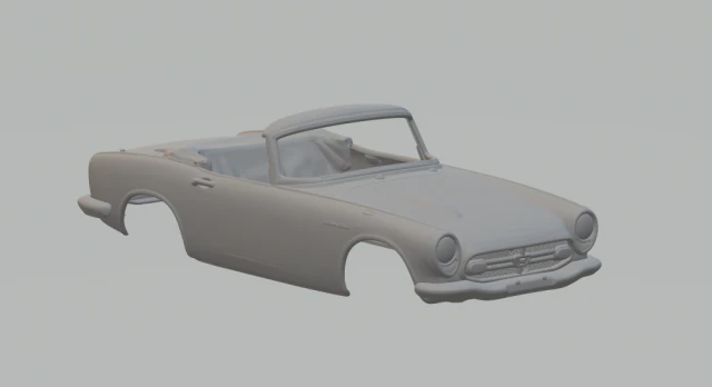Honda s800 3D Print Model .c4d .max .obj .3ds .fbx .stl .blend