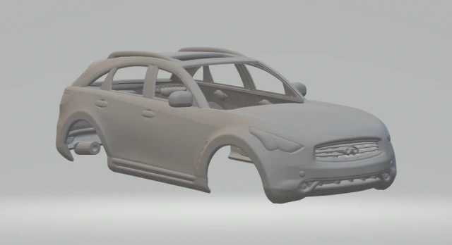 Infiniti fx 50 2008 3D Print Model .c4d .max .obj .3ds .fbx .stl .blend 