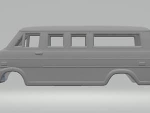 E-series Mk2 Econoline Club Wagon 1971 3D printmodel